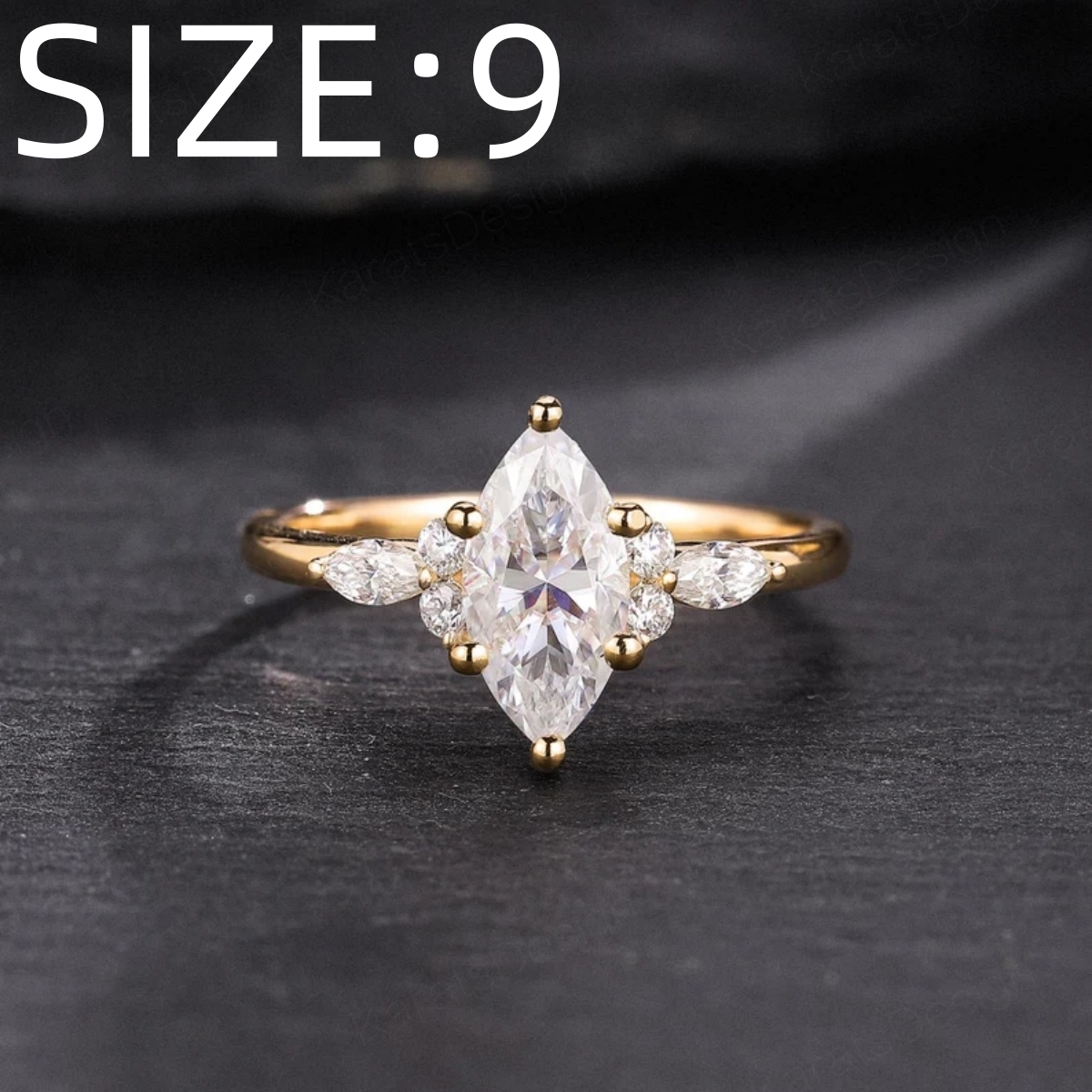 Minimalist Copper Ring Inlaid with Zirconia